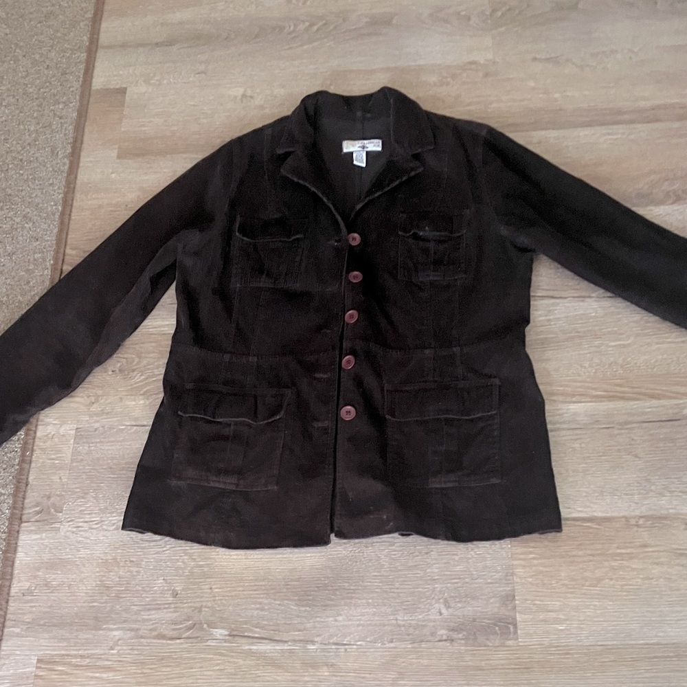 Caribbean Joe Dark Brown Utility Jacket